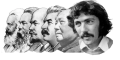 The "Five Heads" of Marx, Engels, Lenin, Stalin, and Mao, plus Tom O'Carroll.