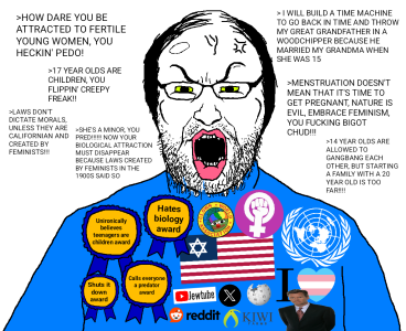 Things that people opposed to adult-teen sexuality say. (sjw attack, npc, sheeple, normies)