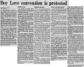 Boy Love convention is protested, 1982-10-11, The Philadelphia Inquirer