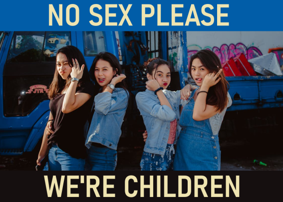 No sex please, we're children (alternative versions inside)