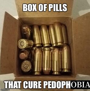 Cure for sex pedophobia (ok pedo, antis, reply, response, bullet, gun)